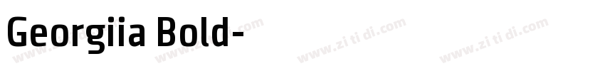 Georgiia Bold字体转换